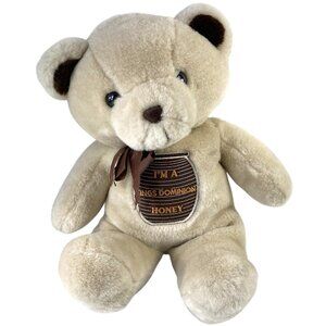 Vintage Kings Dominion Teddy Bear Stuffed Plush Animal Toy Souvenir Furry 16"